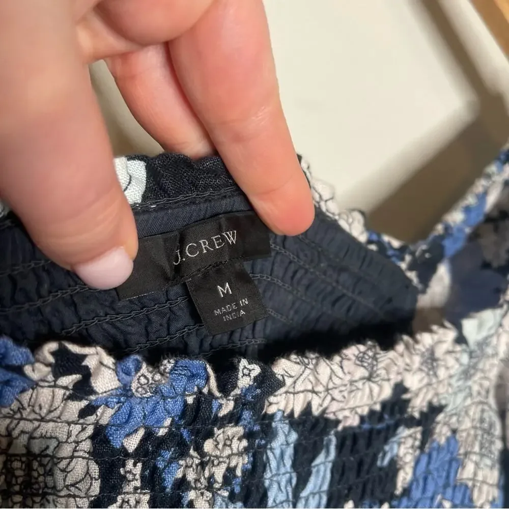 J. Crew Linen Daydream Dress in Zinnia Floral M